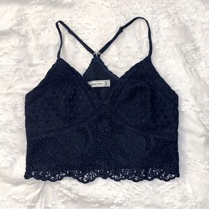 A&F lace cropped tank